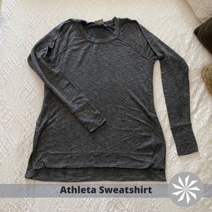 Athleta Gray Sweatshirt Women’s Medium